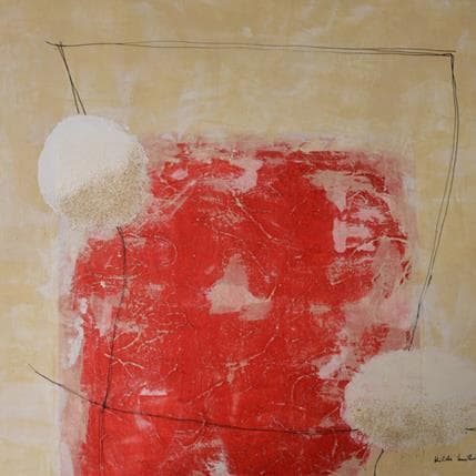 Peinture N128 par Wilms Hilde | Tableau Abstrait Minimaliste