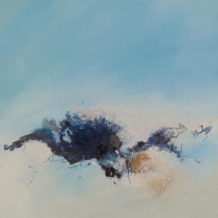 Peinture D'où viennent les vagues par Han | Tableau Abstrait Acrylique, Collage Nature