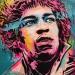 Pintura Jimi Hendrix por Sufyr | Pintura Arte callejero Iconos pop Graffiti Posca