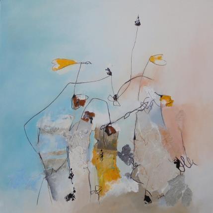 Painting LA LEGERETE DE L'ETRE by Han | Painting Abstract Acrylic, Ink, Paper Nature