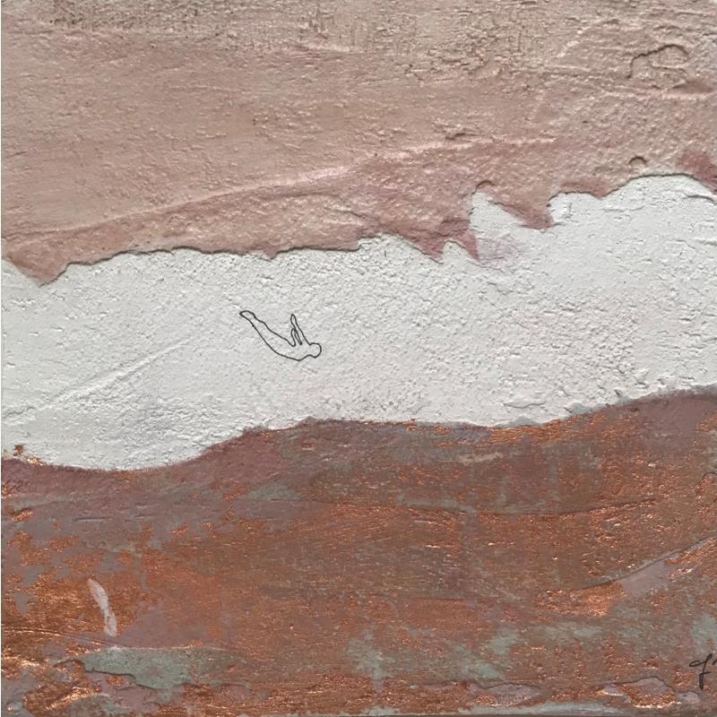 Peinture MALVA par Roma Gaia | Tableau Art naïf Minimaliste Acrylique Sable