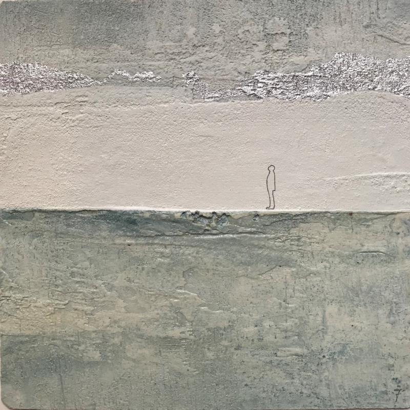 Peinture BECOME WATER par Roma Gaia | Tableau Art naïf Minimaliste Acrylique Sable