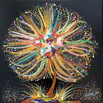 Painting Transmission du bonheur by Fonteyne David | Painting Figurative Acrylic Minimalist