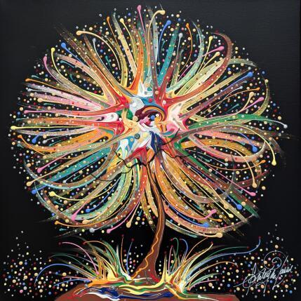 Painting Transmission du bonheur by Fonteyne David | Painting Figurative Acrylic Minimalist