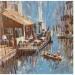 Painting LES BATELIERS COLMAR by Heaton Rudyard | Painting Figurative Oil Acrylic