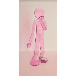Sculpture Flexo Be Cute STR by Zed | Sculpture Figurative Plexiglass Minimalist