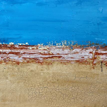 Peinture Sunrise par Dravet Brigitte | Tableau Abstrait Acrylique Minimaliste