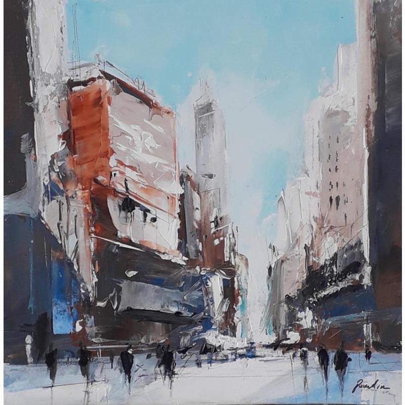 Painting CONTRASTE by Poumelin Richard | Painting Figurative Urban Oil Acrylic