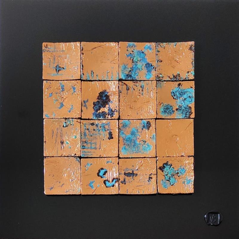 Painting Grand Canyon by Bauquel Véronique | Painting Abstract Minimalist Wood