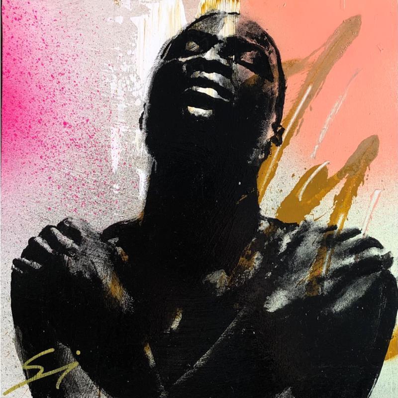 Gemälde ALL I NEED IS… von Mestres Sergi | Gemälde Pop-Art Modus Pop-Ikonen Graffiti Acryl