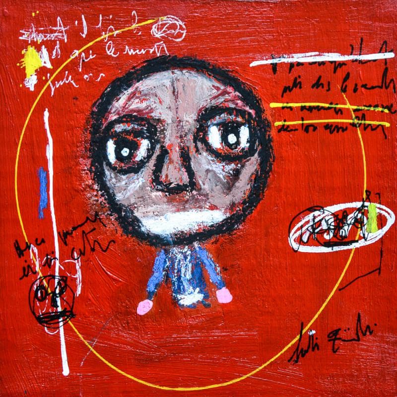 Peinture ST 6 par Zaïdi Larbi | Tableau Art Singulier Portraits Acrylique