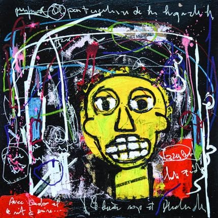 Pintura ST 11 por Zaïdi Larbi | Pintura Arte bruto Acrílico Retrato