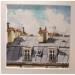 Peinture ROOFTOPS OF PARIS par Rasa | Tableau Figuratif Urbain Acrylique