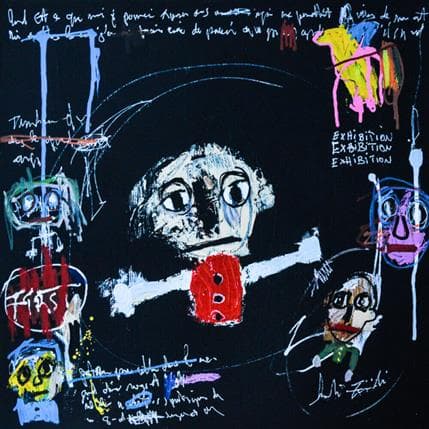 Painting ST by Zaïdi Larbi | Painting Raw art Acrylic Portrait