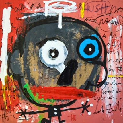 Peinture ST 1 par Zaïdi Larbi | Tableau Art Singulier Acrylique Portraits