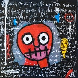 Painting ST 1 by Zaïdi Larbi | Painting Raw art Acrylic Portrait