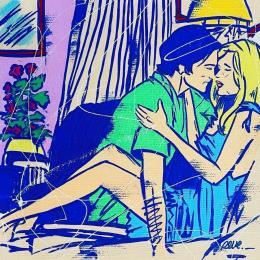 Peinture Cocon par Revel | Tableau Pop-art Acrylique, Posca Scènes de vie