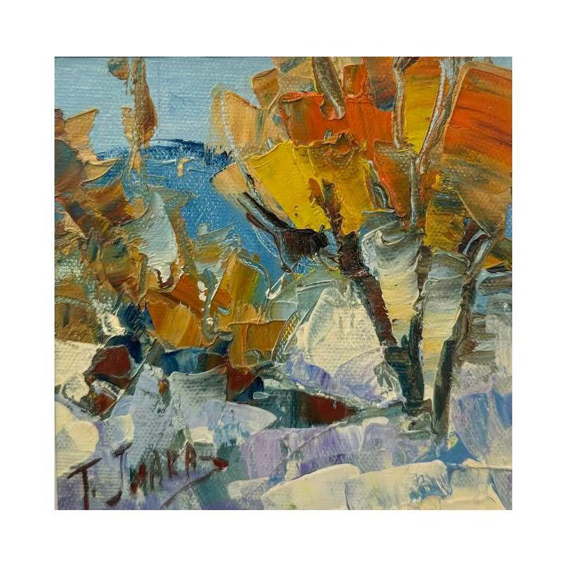 Peinture La primavera nevada par Jmara Tatiana | Tableau Figuratif Huile