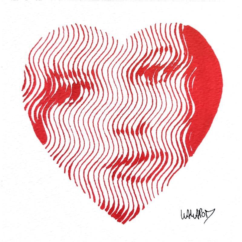 Peinture Bardot coeur mini  par Wawapod | Tableau Pop-art Icones Pop Acrylique Posca