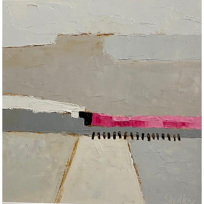 Peinture Chemin  par Shelley | Tableau Abstrait Huile