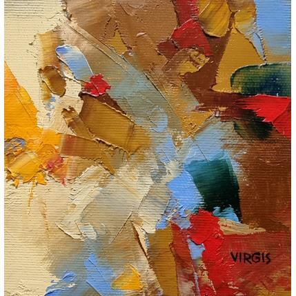 Peinture Lovely day par Virgis | Tableau Abstrait Huile Minimaliste