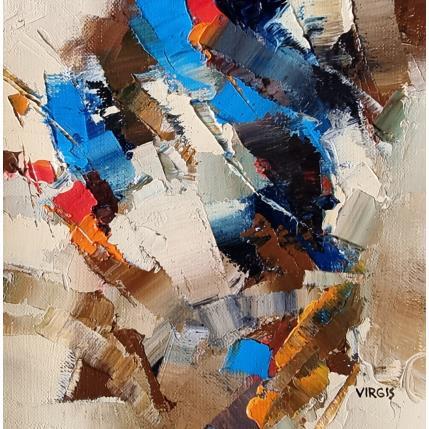 Peinture Color speed par Virgis | Tableau Abstrait Huile Minimaliste