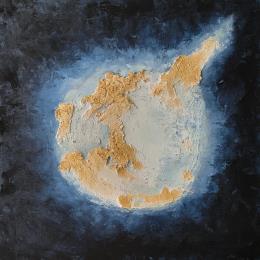 Gemälde Elle tourne von Gaussen Sylvie | Gemälde Abstrakt Öl Landschaften