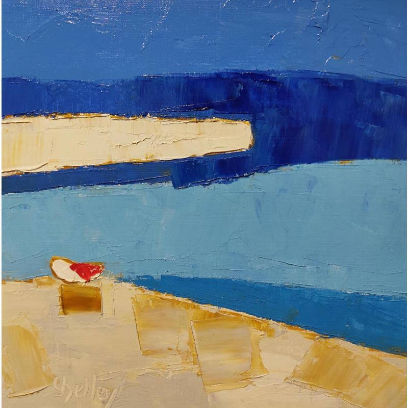 Painting Indigo by Shelley | Painting Abstract Landscapes Minimalist Oil