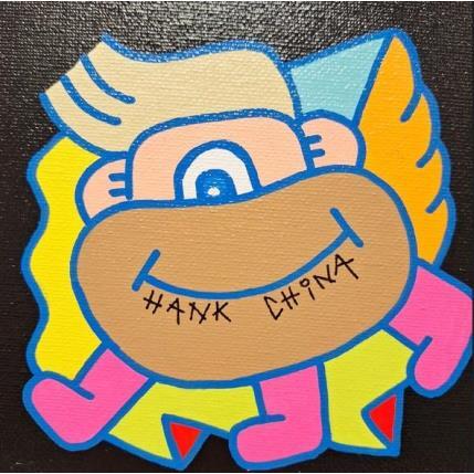 Painting Helmet four by Hank China | Painting Pop-art Acrylic, Posca Pop icons