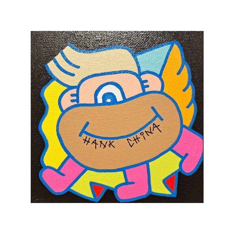 Painting Helmet four by Hank China | Painting Pop-art Pop icons Acrylic Posca