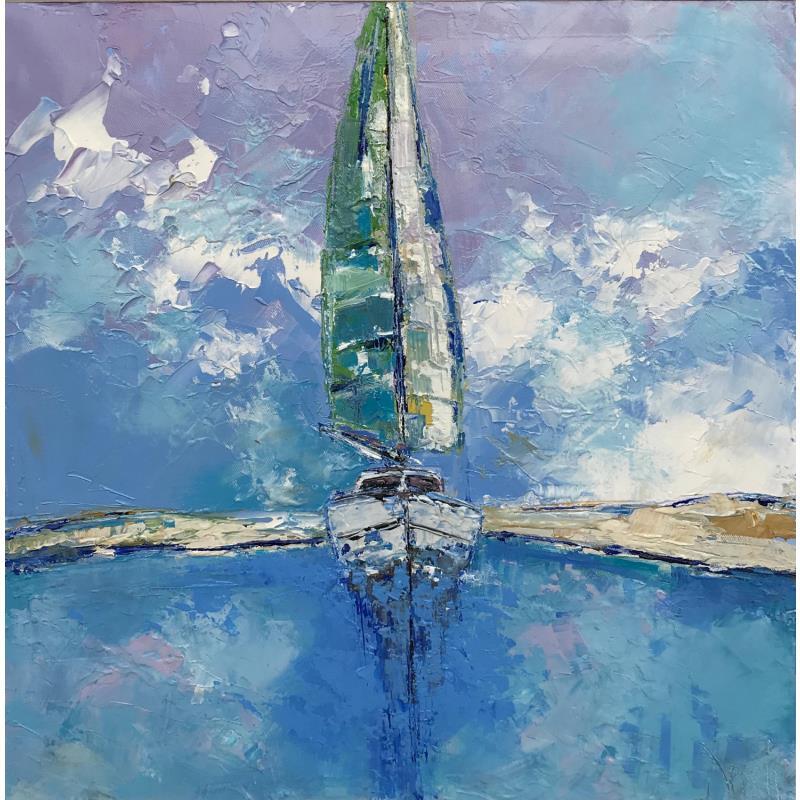 Peinture Retour à Etaples par Dessein Pierre | Tableau Figuratif Marine Huile