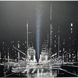 Peinture Stampede par Rey Julien | Tableau Figuratif Feuille d'or