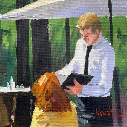 Painting La Carte des Vins by Brooksby | Painting Figurative Oil Life style