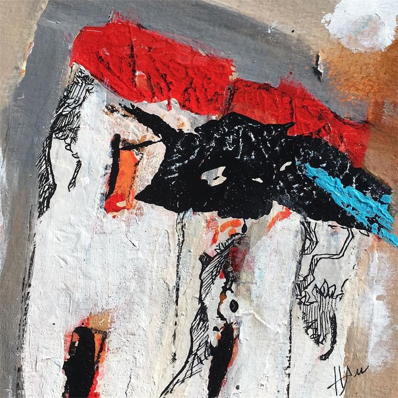 Peinture Destination finale par Han | Tableau Abstrait Urbain