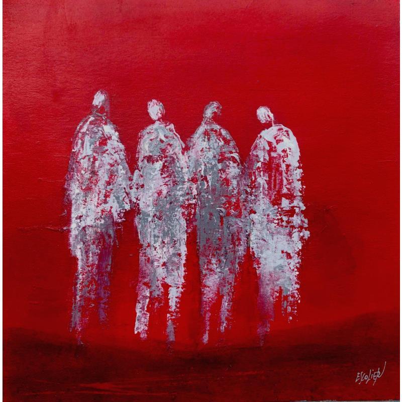 Painting Se sentir vivant by Escolier Odile | Painting Figurative Nature Life style Minimalist Acrylic