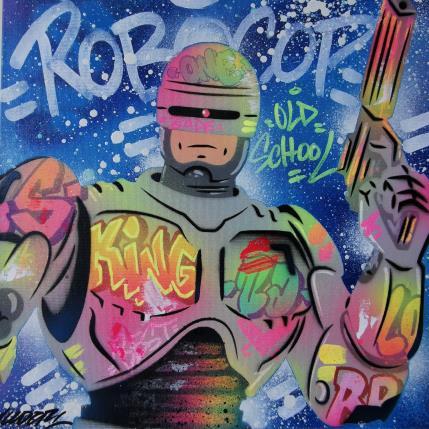 Painting Robocop by Lemoine Mael | Painting Pop-art Acrylic, Graffiti Pop icons