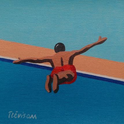 Painting Jump by Trevisan Carlo | Painting Surrealism Oil Sport