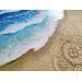 Painting HAWAII by Geiry | Painting Subject matter Landscapes Nature Animals Wood Acrylic Resin Pigments Marble powder