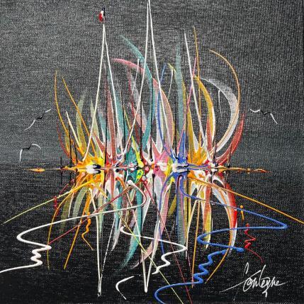 Painting Trésor nocturne by Fonteyne David | Painting Figurative Acrylic Marine