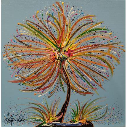 Painting Dans le ciel lyonnais by Fonteyne David | Painting Figurative Acrylic Landscapes, Nature