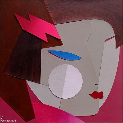 Painting Rose  by Gustavsen Karl | Painting Figurative Acrylic, Gluing, Wood Life style, Mode, Portrait