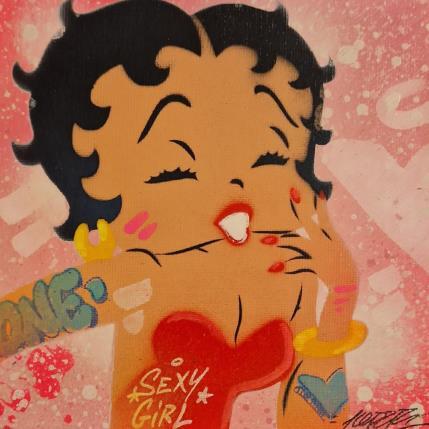 Painting Betty Happy by Kedarone | Painting Pop-art Acrylic, Graffiti Pop icons