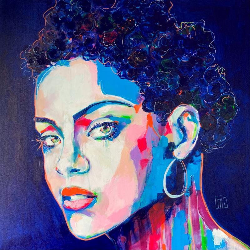 Gemälde Conversations Silencieuses « Forcentoi » von Coco | Gemälde Figurativ Porträt Acryl