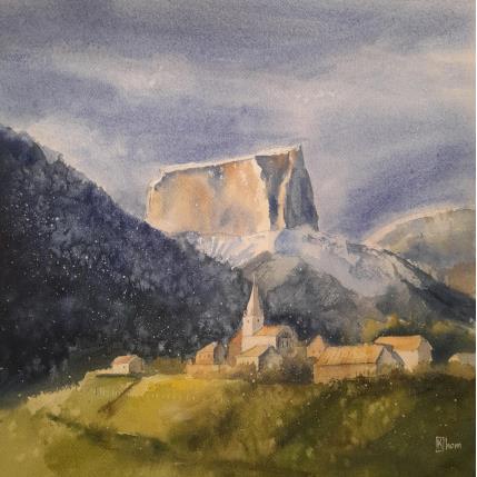 Painting First snow by Khomyakova Liliya | Painting Figurative Watercolor