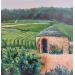 Painting Cadole dans les vignes de Bourgogne by Degabriel Véronique | Painting Realism Landscapes Oil