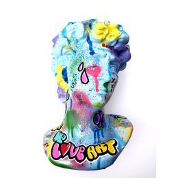 Sculpture DAVID HEAD BUST WE LOVE ART par Cmon | Sculpture Pop-art Icones Pop