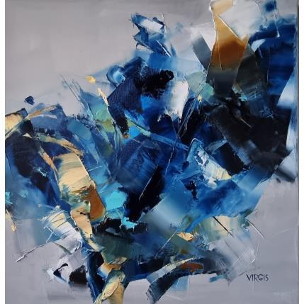 Peinture Heaven's shadows par Virgis | Tableau Abstrait Huile Minimaliste