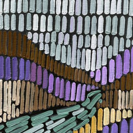 Pintura lavander trail por Dmitrieva Daria | Pintura Abstracto Acrílico Naturaleza