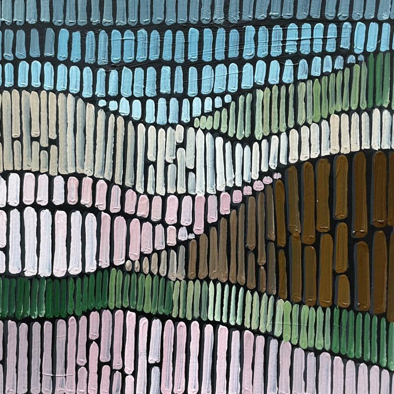 Pintura buckwheat fields 2 por Dmitrieva Daria | Pintura Abstracto Naturaleza Acrílico