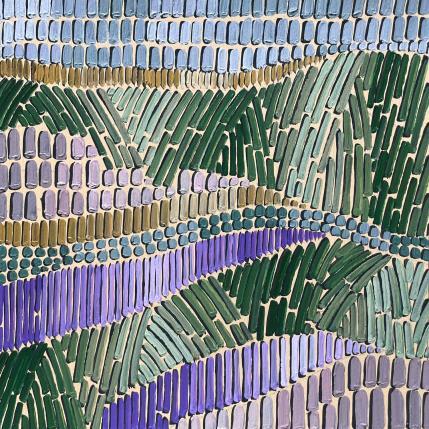 Pintura lavander trails 1 por Dmitrieva Daria | Pintura Abstracto Acrílico Naturaleza